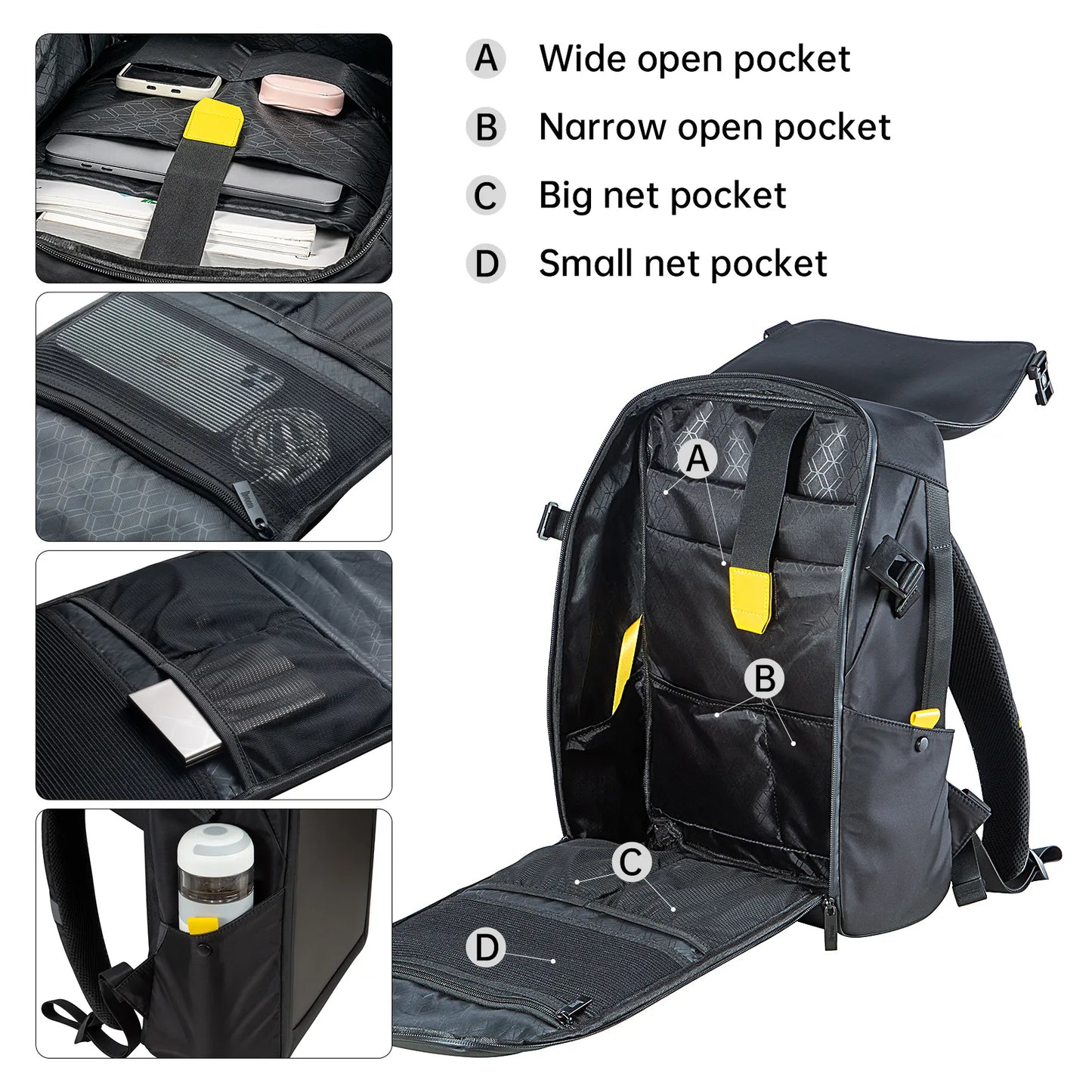 DIVOOM Pixoo M Backpack Men 15 Inch Waterproof School Backpack/Laptop Bag
